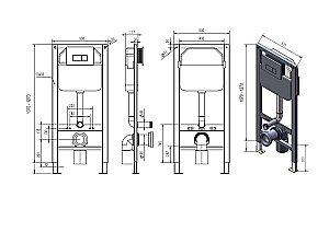 Инсталляция для унитаза D&K DI8050127 купить в интернет-магазине сантехники Sanbest