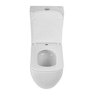 Унитаз напольный BelBagno LUCE-TOR BB2197CP-TOR/SC белый, с крышкой микролифт, с бачком, безободковый, слив-торнадо купить в интернет-магазине Sanbest