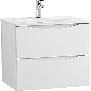 Тумба с раковиной BelBagno MARINO-CER-N-600-2C-SO-BL-P Bianco Lucido для ванной в интернет-магазине Sanbest