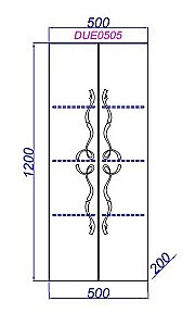 Пенал подвесной Clarberg Due Amanti DUE0505BLK 50 черный для ванной в интернет-магазине сантехники Sanbest