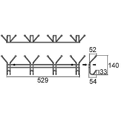 Крючок Milardo 003W000M41 хром купить в интернет-магазине сантехники Sanbest
