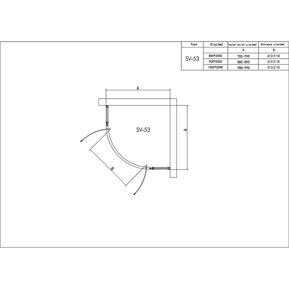 Душевой уголок RGW Stilvoll SV-53 100x100 купить в интернет-магазине Sanbest