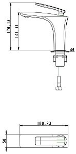 Смеситель для раковины Timo Helmi 4061/00-16F купить в интернет-магазине сантехники Sanbest