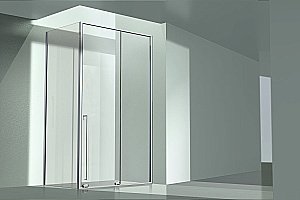 Душевой уголок Allen Brau Fantasy 2.0 3.11007.00+3.11013.00 130х90 стекло прозрачное/профиль хром купить в интернет-магазине Sanbest