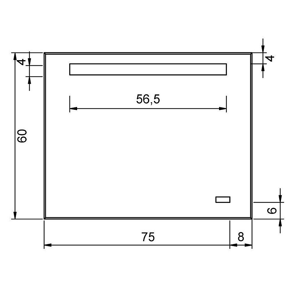 Зеркало Aquanet TH-24C 75 в ванную от интернет-магазине сантехники Sanbest