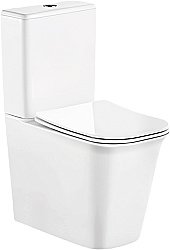 Унитаз-компакт CeruttiSpa Arno 1222A безободковый, с бачком, с крышкой микролифт купить в интернет-магазине Sanbest