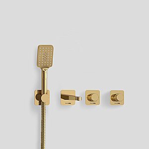 Смеситель для ванны WasserKRAFT Ems 7600 A7651.303.305.280.197.346  глянцевое золото купить в интернет-магазине сантехники Sanbest