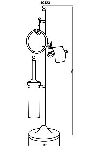 Стойка для ванной Boheme Imperiale 10423 купить в интернет-магазине сантехники Sanbest