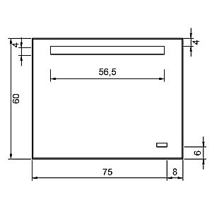 Зеркало Aquanet TH-24C 75 в ванную от интернет-магазине сантехники Sanbest