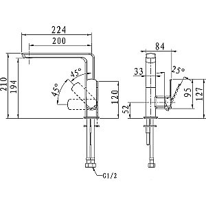 Смеситель для кухни Kaiser Saga 53044 купить в интернет-магазине сантехники Sanbest