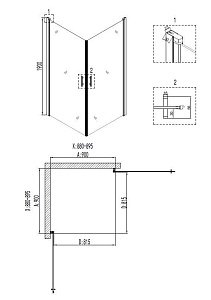 Душевой уголок Niagara Nova NG- 6603-08 90x90 купить в интернет-магазине Sanbest