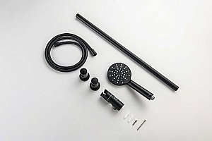 Душевой гарнитур Aquatek Оберон AQ2016MB черный матовый купить в интернет-магазине сантехники Sanbest