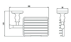 Мыльница Rush Crete CR35410 купить в интернет-магазине сантехники Sanbest