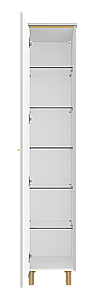 Пенал Brevita Эльче 35 ELC-05035-010L серый/золото левый купить в интернет-магазине сантехники Sanbest