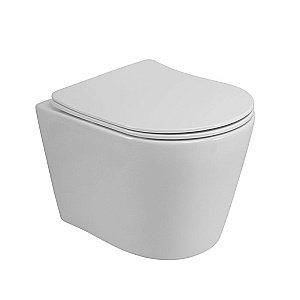 Унитаз Art&Max TITO AM2380CHRV/SC белый, с крышкой микролифт, безободковый купить в интернет-магазине Sanbest