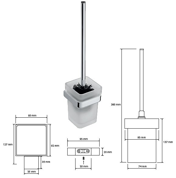 Ёршик подвесной Bemeta Via 135013012 купить в интернет-магазине сантехники Sanbest