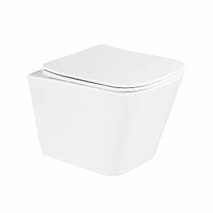 Унитаз подвесной BelBagno Due безободковый, с крышкой микролифт, с инсталляцией и белой кнопкой купить в интернет-магазине Sanbest