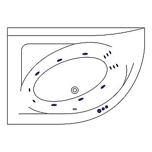 Ванна акриловая EXCELLENT Aquarella SMART WAEX.ARL17.SMART.BR 170x110 белая с гидромассажем купить в интернет-магазине Sanbest