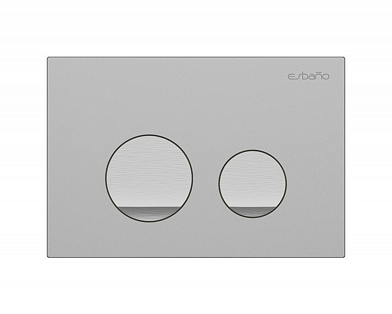 Кнопка для инсталляции Esbano ESINSLIM37GM оружейная сталь купить в интернет-магазине сантехники Sanbest