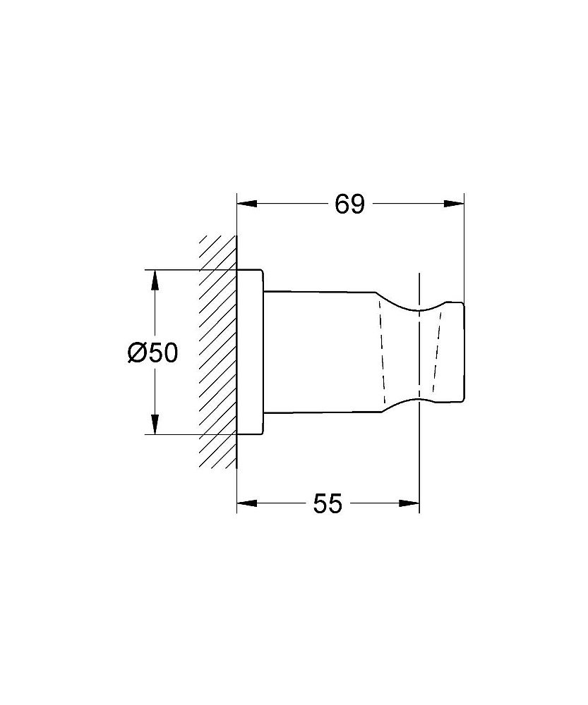 Держатель ручного душа Grohe Rainshower 27074DC0 купить в интернет-магазине сантехники Sanbest