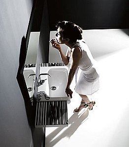 Раковина Kerasan Inka Project 60 3411 bi*1 белая купить в интернет-магазине Sanbest