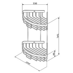 Полка-решетка AM.PM Sense L A7452200 купить в интернет-магазине сантехники Sanbest
