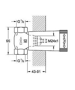 Скрытая вентильная головка Grohe 29032 000 купить в интернет-магазине сантехники Sanbest