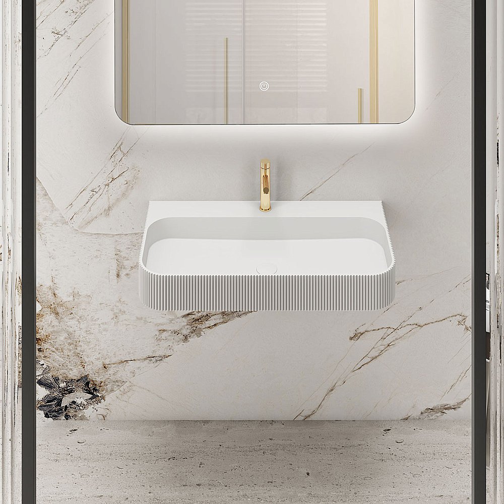 Раковина подвесная Vincea 75 VWB-6SG75MW белая матовая купить в интернет-магазине Sanbest