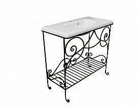 Кованая подставка для раковины Эстет Каре №8 ФР-00001028 купить в интернет-магазине сантехники Sanbest