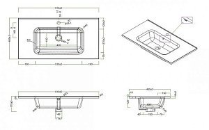 Тумба с раковиной BelBagno ETNA H60 2C 90 Rovere Nature для ванной в интернет-магазине Sanbest