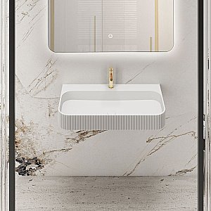 Раковина подвесная Vincea 75 VWB-6SG75MW белая матовая купить в интернет-магазине Sanbest