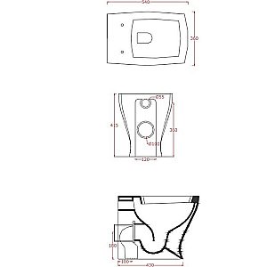 Унитаз приставной Artceram Jazz 54х36 JZV002 01 00bi белый купить в интернет-магазине Sanbest