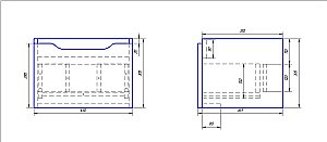 Тумба с  раковиной подвесная Dreja TINY 50 белый глянец для ванной в интернет-магазине Sanbest