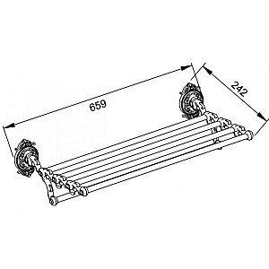 Полотенцедержатель Hayta Gabriel Classic Gold купить в интернет-магазине сантехники Sanbest