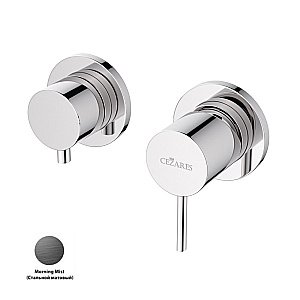 Смеситель для душа Cezares LEAF-VDIM3-L-MM Стальной матовый купить в интернет-магазине сантехники Sanbest