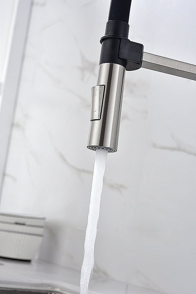 Смеситель для кухни Paulmark Halt Ha214021-BS брашированная сталь купить в интернет-магазине сантехники Sanbest