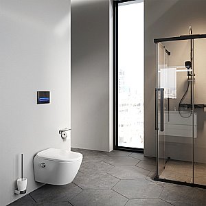 Унитаз подвесной AM.PM Sensation CCC301700SC белый, безободковый, функция биде купить в интернет-магазине Sanbest