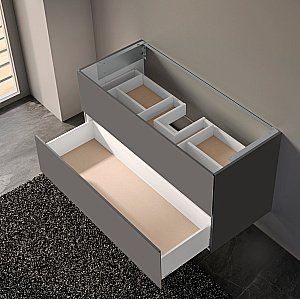 Тумба под раковину KEUCO PLAN 32983290000 инокс матовый петроль купить в интернет-магазине сантехники Sanbest