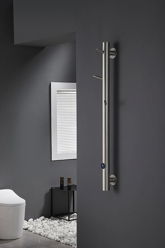 Полотенцесушитель Boheme Uno 724-NB никель брашированный купить в интернет-магазине сантехники Sanbest