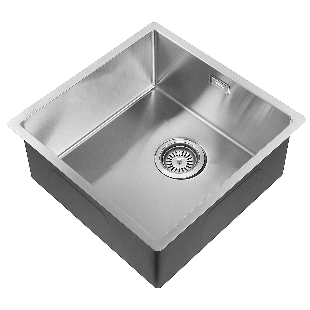 Кухонная мойка ABBER Wasser Kreis 44 AF2195ST брашированная сталь купить в интернет-магазине сантехники Sanbest