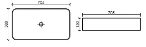 Раковина Ceramica Nova Element CN6054MB черная матовая купить в интернет-магазине Sanbest