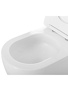 Унитаз приставной BelBagno Sfera-R BB2141CB-TOR/SC белый, безободковый, с крышкой микролифт, слив-торнадо купить в интернет-магазине Sanbest