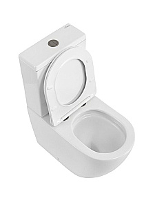 Унитаз напольный CEZARES STYLUS-TOR CZR-538-CP-TOR/SC безободковый, смыв торнадо, с бачком, с крышкой микролифт, белый купить в интернет-магазине Sanbest