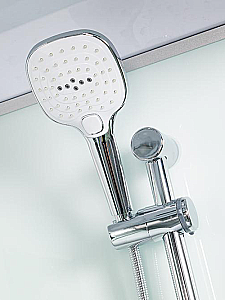 Душевая кабина WeltWasser WW500 LAINE XL 1204 с гидромассажем, профиль матовый хром/стекло прозрачное купить в интернет-магазине Sanbest