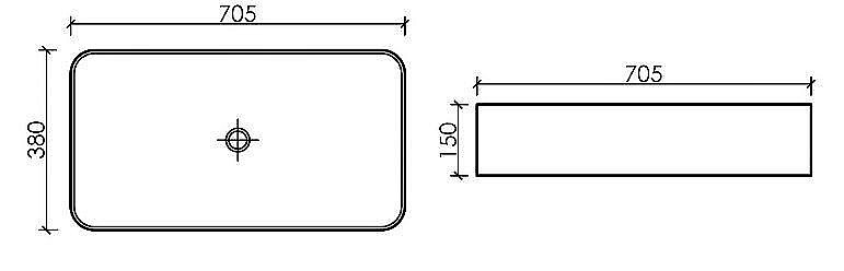 Раковина Ceramica Nova Element CN6054MB черная матовая купить в интернет-магазине Sanbest