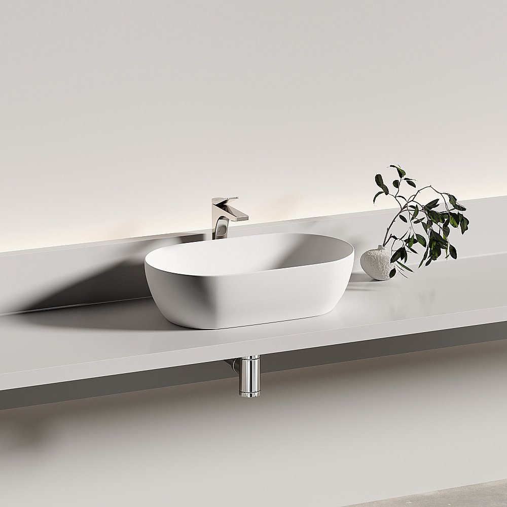 Раковина Ceramica Nova Twist CN12001MW белая матовая купить в интернет-магазине Sanbest