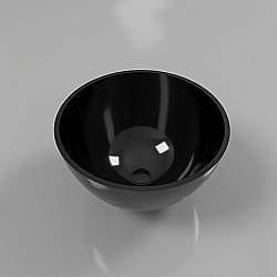 Раковина накладная WhiteCross Amethyst 50 0711.050050.101 черная купить в интернет-магазине Sanbest