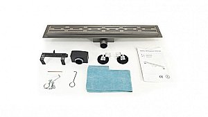 Душевой лоток Esbano Meta 80 M-RAIN-80GM ESTRMETRAIN80GM оружейная сталь купить в интернет-магазине Sanbest