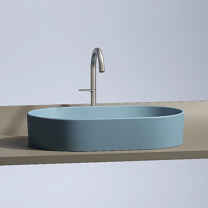 Раковина Ceramica Nova Element 60 CN6048ML голубая матовая купить в интернет-магазине Sanbest