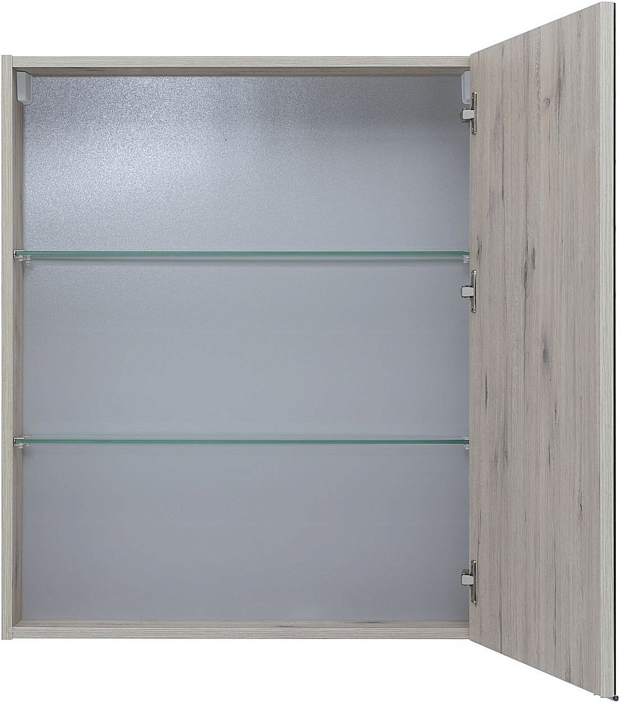 Зеркальный шкаф Aquanet Алвита new 70 дуб веллингтон белый купить в интернет-магазине сантехники Sanbest